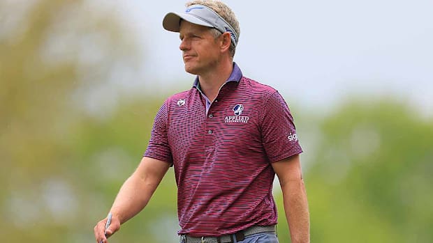Professional golfer Luke Donald